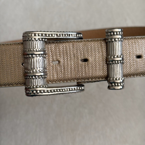 {VTG} Carlisle | Leather Belt Karen Callan Metal Buckle 1613 (M) - Picture 7 of 16